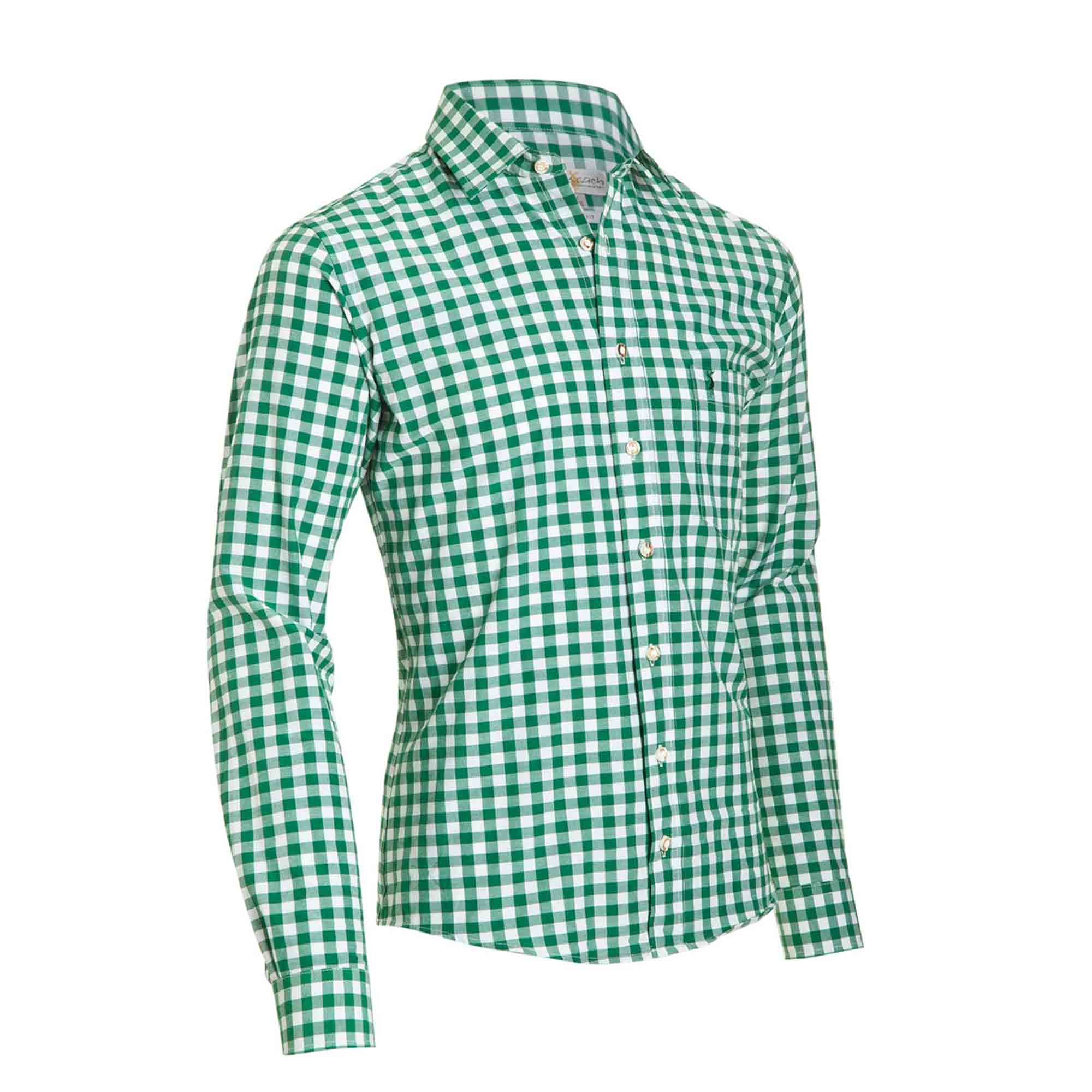 Зеленая клетчатая рубашка